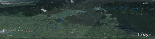 Large Course Map of the Baw Baw Classic